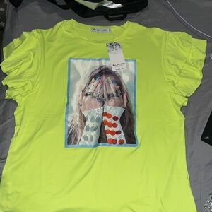 Neon green blouse shirt brand new with tag 🏷️